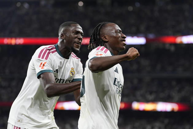 October 10, 2026, Madrid, Madrid, Spain: Yan Diomande of Real Madrid CF celebrates after scoring his team s first goal during the Spanish League, LaLiga EA Sports, football match between Real Madrid and Villarreal CF at Bernabeu stadium on October 10, 2026, in Madrid, Spain. Madrid Spain - ZUMAa181 20261010_zaa_a181_238 Copyright: xOscarxJ.xBarrosox