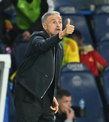 PSG v Le Mans FC - French Ligue 1 PARIS, FRANCE - OCTOBER 10: Luis Enrique, head coach of Paris Saint - Germain, in action during the French Ligue 1 (L1) soccer match between Paris Saint-Germain (PSG) and Le Mans FC at Parc des Princes stadium in Paris, France on October 10, 2026. Mustafa Yalcin Anadolu Paris France. Editorial use only. Please get in touch for any other usage. Copyright: x2026xAnadoluxMustafaxYalcinx