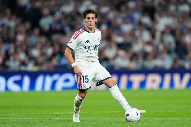 October 10, 2026, Madrid, Madrid, Spain: Arda Guler of Real Madrid CF controls the ball during the Spanish League, LaLiga EA Sports, football match between Real Madrid and Villarreal CF at Bernabeu stadium on October 10, 2026, in Madrid, Spain. Real Madrid V Villarreal CF - LaLiga EA Sports - ZUMAa181 20261010_zaa_a181_283 Copyright: xDennisxAgyemanx