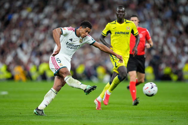 October 10, 2026, Madrid, Madrid, Spain: Jude Bellingham of Real Madrid CF shoots during the Spanish League, LaLiga EA Sports, football match between Real Madrid and Villarreal CF at Bernabeu stadium on October 10, 2026, in Madrid, Spain. Real Madrid V Villarreal CF - LaLiga EA Sports - ZUMAa181 20261010_zaa_a181_287 Copyright: xDennisxAgyemanx