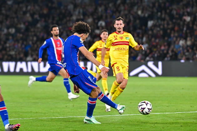 Paris Saint-Germain v Le Mans FC - Ligue 1 McDonald s 2026 2027 Maghnes AKLIOUCHE of Paris Saint-Germain scores a goal during Ligue 1 McDonald s match between Paris and Le Mans at Parc des Princes on October 10, 2026 in Paris, France. Paris France Copyright: xBaptistexFernandezx 776573319
