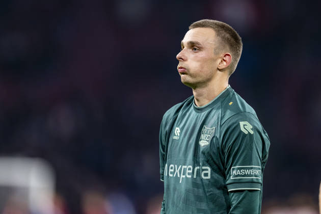 AMSTERDAM - N.E.C. Nijmegen midfielder Darko Nejasmic during the Vriendenloterij Eredivisie match between Ajax and N.E.C. at Johan Cruijff ArenA on 10 October 2026 in Amsterdam, Nederland. (Photo by DeFodi Images) -