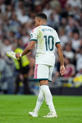 October 10, 2026, Madrid, Madrid, Spain: Kylian Mbappe of Real Madrid CF reacts during the Spanish League, LaLiga EA Sports, football match between Real Madrid and Villarreal CF at Bernabeu stadium on October 10, 2026, in Madrid, Spain. Real Madrid V Villarreal CF - LaLiga EA Sports - ZUMAa181 20261010_zaa_a181_299 Copyright: xDennisxAgyemanx