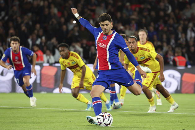 FOOTBALL : Paris Saint Germain Vs Le Mans - Ligue 1 - 10 10 2026 But de Lucas Beraldo (Paris Saint Germain) ParisFrance Copyright: xMichaelxBaucherx