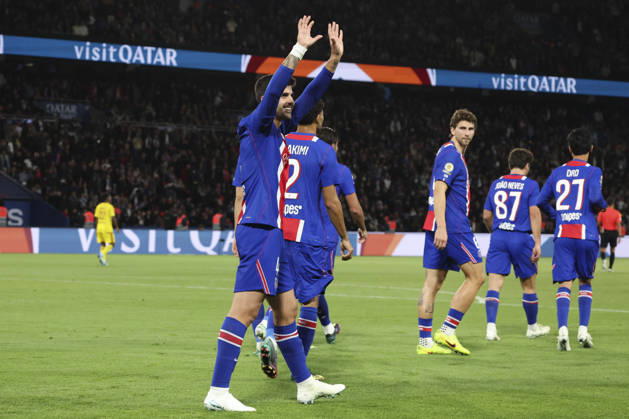 FOOTBALL : Paris Saint Germain Vs Le Mans - Ligue 1 - 10 10 2026 Joie - But de Lucas Beraldo (Paris Saint Germain) ParisFrance Copyright: xMichaelxBaucherx
