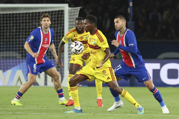 FOOTBALL : Paris Saint Germain Vs Le Mans - Ligue 1 - 10 10 2026 Habib Diallo (Le Mans) Vs Lucas Hernandez (Paris Saint Germain) ParisFrance  Copyright: xMichaelxBaucherx