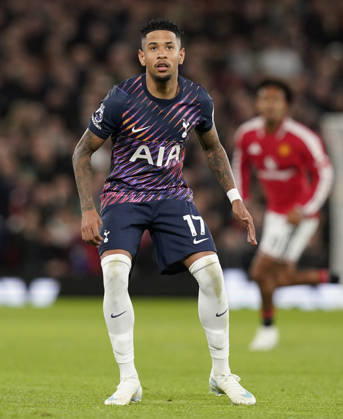 Manchester, England, 10th October 2026. Savio of Tottenham Hotspur during the Manchester United, ManU vs Tottenham Hotspur Premier League match at Old Trafford, Manchester. Picture credit should read: Andrew Yates Sportimage EDITORIAL USE ONLY. No use with unauthorised audio, video, data, fixture lists, club league logos or live services. Online in-match use limited to 120 images, no video emulation. No use in betting, games or single club league player publications. SPI_086_AY_MANUTD_SPURS SPI-5058-0094