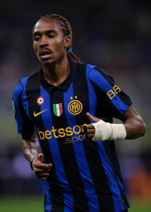 FC Internazionale v Parma Calcio 1913 - Serie A - Season 2026-2027 Milan, Italy, 10th October 2026. Djed Spence of FC Internazionale during the FC Internazionale vs Parma Calcio 1913 Serie A match at Giuseppe Meazza, Milan. Picture credit should read: Jonathan Moscrop Milan Stadio Giuseppe Meazza Italy