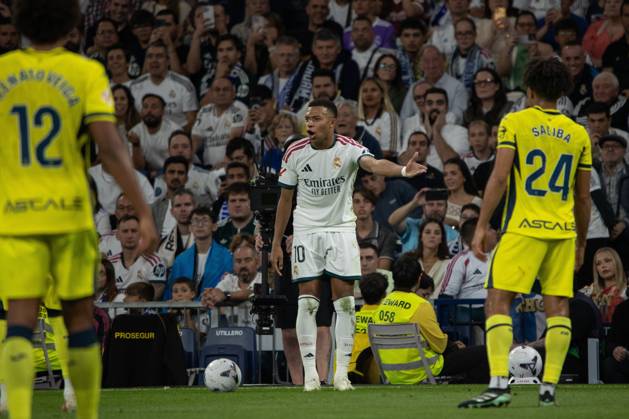 October 10, 2026, Madrid, Spain: Kylian Mbappo (Real Madrid) seen in action during the La Liga EA SPORTS 2026-2027 match between Real Madrid and Villarreal..Final score: Real Madrid 1 - 0 Villarreal Madrid Spain - ZUMAs197 20261010_aaa_s197_305 Copyright: xDavidxCanalesx