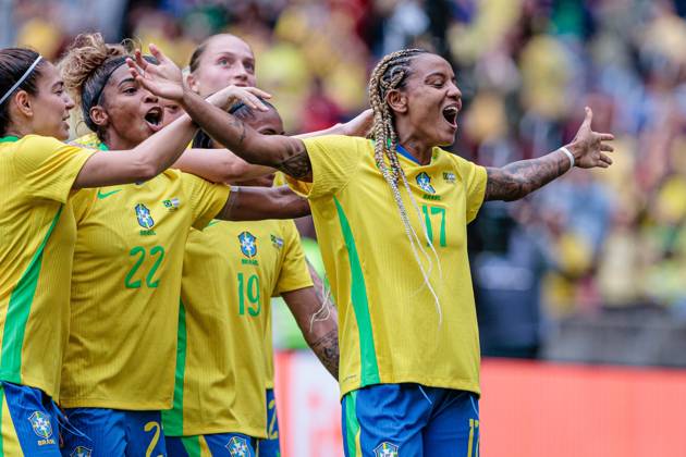 RECORD DATE NOT STATED match between Brazil and Argentina friendly 2026 Porto Alegre (RS), 10 10 2026 - Friendly match Women s national team, Nationalteam Brazil vs Argentina - Geise scores and celebrates her goal in the match between Brazil and Argentina, valid for the 2026 friendly match held at the Beira Rio stadium, in the city of Porto Alegre, on the afternoon of this Saturday, October 10, 2026. Credit: Wellington Rosa PHD Press TheNews2.(Foto: Phd Press Thenews2 imago images) SPO  Copyright: xPHDxPRESSx