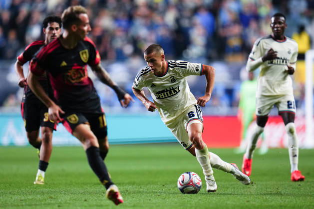 October 10, 2026: Philadelphia Union Midfielder Cavan Sullivan (6) controls the ball during the first half of an MLS, Fussball Herren, USA match against Real Salt Lake at Subaru Park in Chester, Pennsylvania. CSM Chester United States of America - ZUMAc04_ 20261010_zma_c04_262 Copyright: xKylexRoddenx