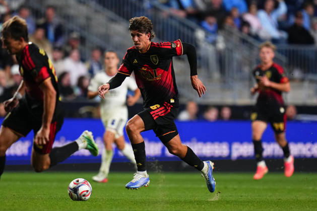 October 10, 2026: Real Salt Lake Midfielder Stijn Spierings (6) controls the ball during the second half of an MLS, Fussball Herren, USA match against the Philadelphia Union at Subaru Park in Chester, Pennsylvania. CSM Chester United States of America - ZUMAc04_ 20261010_zma_c04_314 Copyright: xKylexRoddenx
