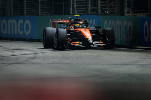 2026 Formula One Singapore Grand Prix Marina Bay Street Circuit, Singapore, Singapore. 10.October.2026; Lando Norris of Great Britain and McLaren Mastercard F1 Team during qualifying Formula One Singapore Grand Prix Singapore Marina Bay Street Circuit Singapore Copyright: xJayxHiranox