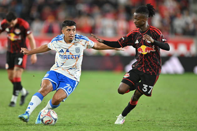 October 10, 2026, Harrison, New Jersey, United States of America: Harrison, New Jersey United States of America. 10 Oct, 2026. San Diego FC forward ANDERS DREYER (10) and New York Red Bulls forward MOHAMMED SOFO (37) in action at Sports Illustrated Stadium New York defeats San Diego 4 to 1. Credit: , Jr. Zuma Press Harrison United States of America - ZUMAa301 20261010_aaf_a301_002 Copyright: xBrooksxVonxArxx