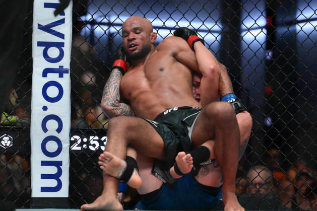 October 10, 2026, Las Vegas, Nevada, USA: BRENDAN ALLEN defeats CHRISTIAN LEROY DUNCAN by submission (rear-naked choke) at 2:46 of Round 5 during UFC Fight Night night the Meta APEX in Las Vegas. Las Vegas USA - ZUMAo117 20261010_zsp_o117_043 Copyright: xMikaelxOnax