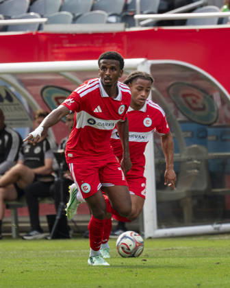Chicago Fire FC V New York City FC - MLS, Fussball Herren, USA - October 10, 2026 Maren Haile-Selassie ( 7) of Chicago Fire FC is in action during the match between Chicago Fire FC and New York City FC at Soldier Field Stadium in Chicago, United States, on October 10, 2026. Chicago IL United States  Copyright: xRichardxNicholsx originalFilename:nichols-chicagof261010_npqvs.jpg