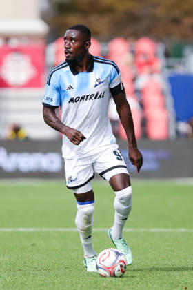 Toronto FC v CF Montreal Prince Owusu 9 of CF Montreal controls the ball during a Major League Soccer game between Toronto FC and CF Montreal at BMO Field in Toronto, Ontario, Canada, on October 10, 2026. Toronto Ontario Canada  Copyright: xIndrawanxKumalax originalFilename:kumala-majorlea261010_npFmx.jpg