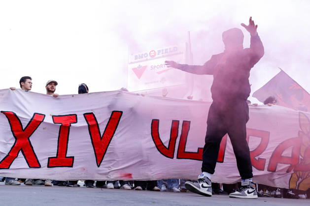 Toronto FC v CF Montreal Toronto FC fans march toward BMO Field before the start of the Major League Soccer game between Toronto FC and CF Montreal in Toronto, Canada, on October 10, 2026. Toronto Ontario Canada  Copyright: xIndrawanxKumalax originalFilename:kumala-majorlea261010_npnOn.jpg