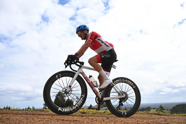 2026 UCI Gravel World Championships Picture by Zac Williams SWpix.com - 11 10 2026 - Cycling - 2026 UCI Gravel World Championships - Nannup, Western Australia, Australia - Men™s Elite - Lukas Pöstlberger (Austria) Copyright: x xSWpix.comx(t axPhotographyxHubxLtd)xZacxWilliams SWpix.comx SWP-3030-24585