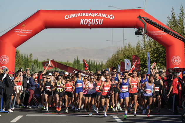 Presidential Run in Ankara ANKARA, TURKIYE - OCTOBER 11: Participants take part in the Presidential Run, organized by the Turkish Athletics Federation, in Ankara, Turkiye, on October 11, 2026. Osmancan Gurdogan Anadolu Ankara Turkey. Editorial use only. Please get in touch for any other usage.  Copyright: x2026xAnadoluxOsmancanxGurdoganx