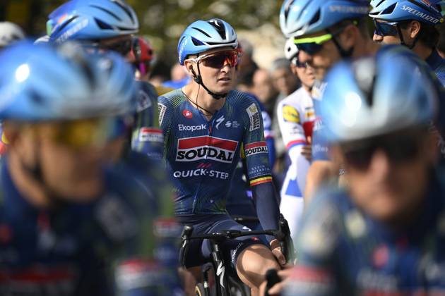 Paris Tours 2026 Cycling Race TOURS, FRANCE - OCTOBER 11 : Merlier Tim (BEL) of Soudal Quick-Step during the 120th edition of Paris Tours an UCI ProSeries 1.Pro one day cycling road race for Men Elite of 216.2 km with start in Chartres and finish in Tours on October 11, 2026 in Tours, France, 11 10 2026 ( Motordriver Guy De Vuyst - Tours France  Copyright: xNicoxVereeckenx