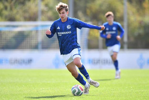 Schalke 04 U19 - Fortuna Düsseldorf U19 ** NUR FÜR REDAKTIONELLE ZWECKE ** EDITORIAL USE ONLY **<p>Fußball U19 DFB-Nachwuchsliga - Vorrunde Gruppe H 7.SPIELTAG: Schalke 04 U19 - Fortuna Düsseldorf U19 am 11.10.2026 im Parkstadion in Gelsenkirchen Noah Timur Candir ( Schalke 04 U19 ) Deutschland Nordrhein-Westfalen Gelsenkirchen Copyright: ThorstenxTillmann