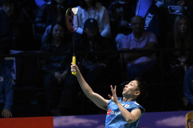 Yushi Tanaka of Japan hits a return during the men s singles match against Anders Antonsen of Denmark (not pictured) during the finals at the badminton Clash of Clans Arctic Open 2026 tournament in Vantaa, Finland, on October 11, 2026. - ANTTI AIMO-KOIVISTO Finland 1EFnaiYF5v8  Copyright: xAnttixAimo-Koivistox 1EFnaiYF5v8