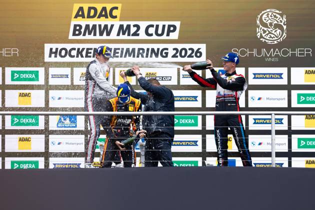 BMW M2 Cup, 9. + 10. Rennen Hockenheim 2026 3 BMW M2 Racing, Hofor Racing by Bonk Motorsport: Niklas Hirsch - picture by Gruppe C Photography Sachsenring Sachsenring Baden-Württemberg Germany Copyright: xGruppexCxPhotographyx
