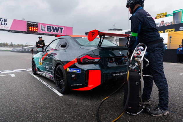 BMW M2 Cup, 9. + 10. Rennen Hockenheim 2026 3 BMW M2 Racing, Hofor Racing by Bonk Motorsport: Niklas Hirsch - picture by Gruppe C Photography Sachsenring Sachsenring Baden-Württemberg Germany Copyright: xGruppexCxPhotographyx