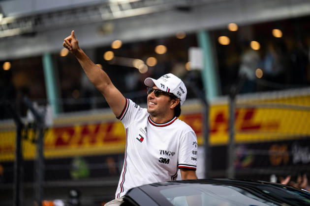 F1 - SINGAPORE GRAND PRIX 2026 PEREZ Sergio (mex), Cadillac F1 Team MAC-26, portrait during the 2026 Formula 1 Singapore Grand Prix, 17th round of the 2026 Formula One World Championship, WM, Weltmeisterschaft from October 9 to 11, 2026 on the Marina Bay Street Circuit, in Singapore, Singapore - SingaporeSingapore  Copyright: xALBERTOxVIMERCATIx