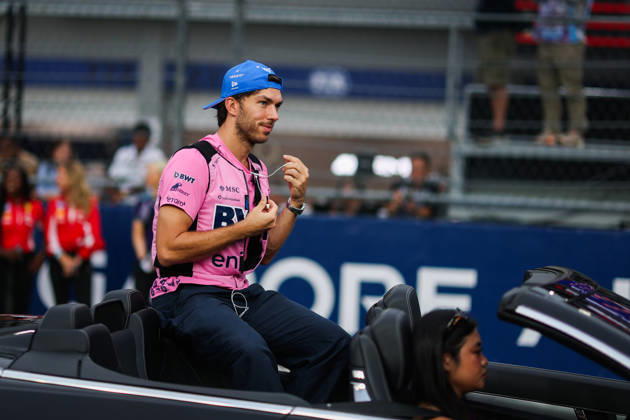 F1 - SINGAPORE GRAND PRIX 2026 drivers parade GASLY Pierre (fra), Alpine F1 Team A526, portrait during the 2026 Formula 1 Singapore Grand Prix, 17th round of the 2026 Formula One World Championship, WM, Weltmeisterschaft from October 9 to 11, 2026 on the Marina Bay Street Circuit, in Singapore, Singapore - SingaporeSingapore Copyright: xANTONINxVINCENTx