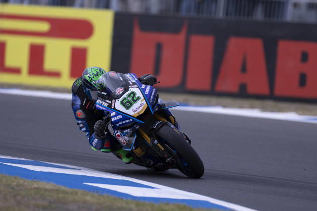 October 11, 2026, Cascais, Lisboa, Portugal: ESTORIL, PORTUGAL - OCTOBER 11: Stefano Manzi of Italy and GYTR GRT Yamaha WorldSBK Team during the Superpole Race during day three of the World Superbikes Estoril Round at Circuito Estoril on October 11, 2026 in Estoril, Portugal Cascais Portugal - ZUMAl192 20261011_zsp_l192_022 Copyright: xMiguelxLemosx