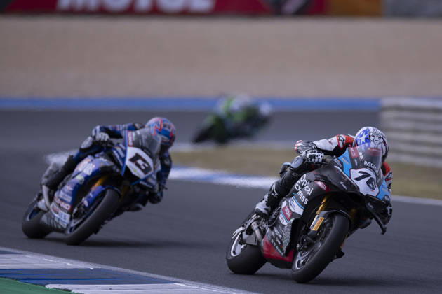 October 11, 2026, Cascais, Lisboa, Portugal: ESTORIL, PORTUGAL - OCTOBER 11: Loris Baz of France and MGM Optical Express Racing during the Superpole Race during day three of the World Superbikes Estoril Round at Circuito Estoril on October 11, 2026 in Estoril, Portugal Cascais Portugal - ZUMAl192 20261011_zsp_l192_028 Copyright: xMiguelxLemosx