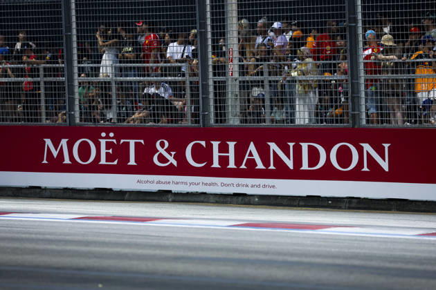 F1 - SINGAPORE GRAND PRIX 2026 Moët & Chandon branding illustration during the 2026 Formula 1 Singapore Grand Prix, 17th round of the 2026 Formula One World Championship, WM, Weltmeisterschaft from October 9 to 11, 2026 on the Marina Bay Street Circuit, in Singapore, Singapore - SingaporeSingapore Copyright: xDPPIx