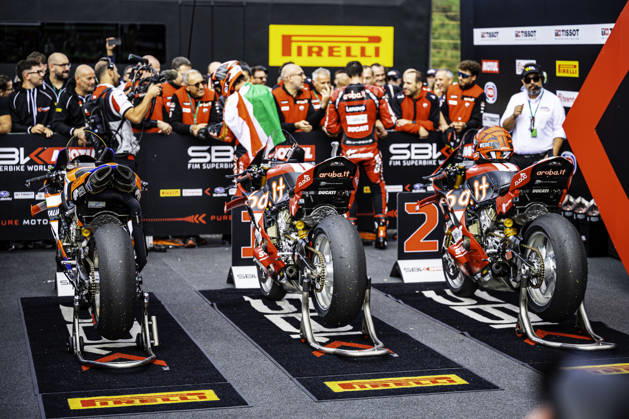 October 11, 2026, Cascais, Lisbon, Portugal: The Podium during the Tissot Superpole Race of the FIM Superbike World Championship, WM, Weltmeisterschaft at Circuito Estoril on October 11, 2026 in Cascais, Portugal. Motorsports 2026: WorldSBK - Tissot Estoril Round - ZUMAr200 20261011_zsp_r200_034 Copyright: xNunoxReisinhox