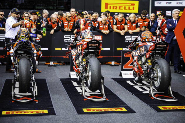 October 11, 2026, Cascais, Lisbon, Portugal: The Podium during the Tissot Superpole Race of the FIM Superbike World Championship, WM, Weltmeisterschaft at Circuito Estoril on October 11, 2026 in Cascais, Portugal. Motorsports 2026: WorldSBK - Tissot Estoril Round - ZUMAr200 20261011_zsp_r200_044 Copyright: xNunoxReisinhox