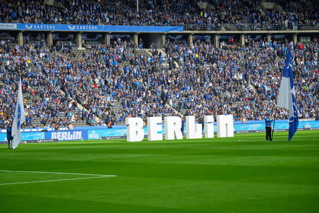 Stimmungsbild Olympiastadion Berlin, GER, Hertha BSC vs. SPVGG Greuther Fuerth, 2. Bundesliga, Saison 2026 27, 07. Spieltag, 11.10.2026 (DFL REGULATIONS PROHIBIT ANY USE OF PHOTOGRAPHS AS IMAGE SEQUENCES AND OR QUASI - VIDEO). GER, Hertha BSC vs. SPVGG Greuther Fuerth, 2. Bundesliga, Saison 2026 27, 07. Spieltag, 11.10.2026 Berlin