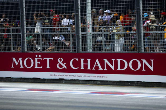 F1 - SINGAPORE GRAND PRIX 2026 Moët & Chandon branding illustration during the 2026 Formula 1 Singapore Grand Prix, 17th round of the 2026 Formula One World Championship, WM, Weltmeisterschaft from October 9 to 11, 2026 on the Marina Bay Street Circuit, in Singapore, Singapore - SingaporeSingapore Copyright: xDPPIx