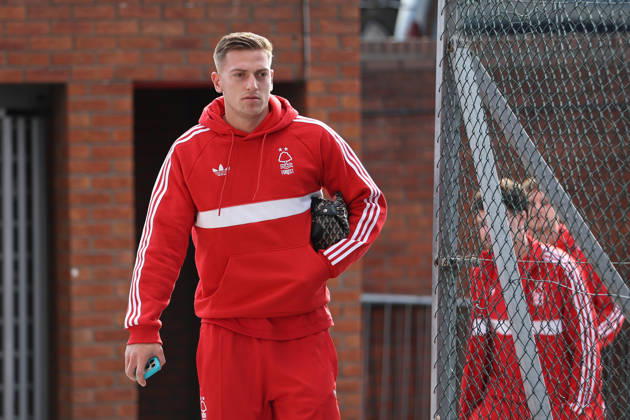 11th October 2026; Selhurst Park, London, England; Premier League Football, Crystal Palace versus Nottingham Forest; Liam Delap of Nottingham Forest arriving at the stadium ahead of the match KatiexChan