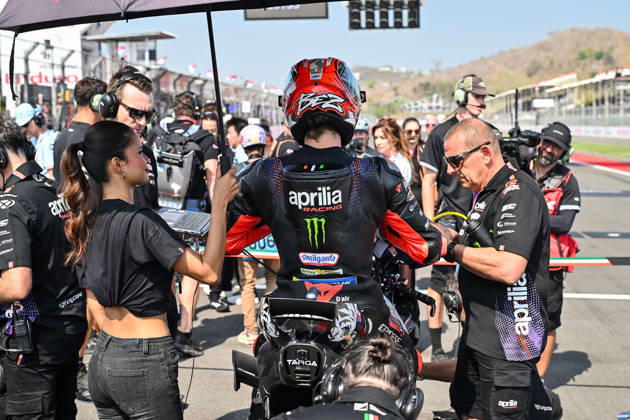 MOTO - MOTO GP - GRAND PRIX OF INDONESIA 2026 BEZZECCHI Marco (ita), Aprilia Racing, Aprilia RS-GP26, portrait, starting grid, grille de dÃ part during the 2026 MotoGP Pertamina Grand Prix of Indonesia on the Mandalika circuit from October 9 to 11, at West Nusa Tenggara, Indonesia - West Nusa TenggaraIndonesia  Copyright: xGIGIxSOLDANOx