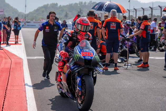 MOTO - MOTO GP - GRAND PRIX OF INDONESIA 2026 20 QUARTARARO Fabio (fra), Monster Energy Yamaha MotoGP Team, Yamaha YZR-M1, action, starting grid, grille de dÃ part during the 2026 MotoGP Pertamina Grand Prix of Indonesia on the Mandalika circuit from October 9 to 11, at West Nusa Tenggara, Indonesia - West Nusa TenggaraIndonesia  Copyright: xGIGIxSOLDANOx