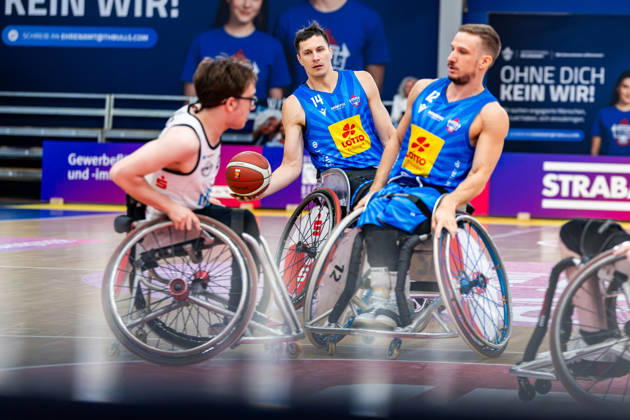 11.10.2026, GER, Rollstuhlbasketball, Maenner Frauen, Saison 26 27, Funke Cup, Hauptrunde, Thuringia Bulls - Spinto Muensterland Aliaksandr Halouski (Thuringia Bulls) 99189 Elxleben Fit-In Freizeitanlage Sporthal Thueringen Deutschland
