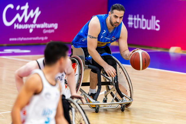 11.10.2026, GER, Rollstuhlbasketball, Maenner Frauen, Saison 26 27, Funke Cup, Hauptrunde, Thuringia Bulls - Spinto Muensterland Vahid Gholamazad (Thuringia Bulls) 99189 Elxleben Fit-In Freizeitanlage Sporthal Thueringen Deutschland