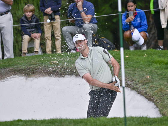 October 11, 2026, Madrid, Madrid, Spain: VICTOR PEREZ of France hits the ball out of the bunker during the Open de EspaoÂ±a presented by Madrid at Club de Campo Villa de Madrid on October 11, 2026 in Madrid, Spain. Open GOLF De Spain Presented By Madrid - 10.11.26 (Fourth Day)  - ZUMAc312 20261011_zsp_c312_080 Copyright: xOscarxManuelxSanchezx