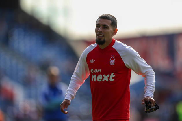 11th October 2026; Selhurst Park, London, England; Premier League Football, Crystal Palace versus Nottingham Forest; Daniel Munoz of Nottingham Forest warms up ahead of kick-off KatiexChan