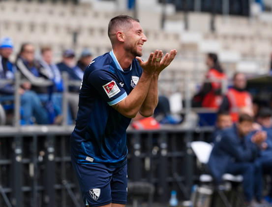 Maximilian Wittek (VfL Bochum 1848, 32) reagiert. GER, VfL Bochum 1848 vs DSC Arminia Bielefeld, 2. Bundesliga, 7. Spieltag, Saison 2026-27, Vonovia Ruhrstadion, Bochum, 11.10.2026 DFL REGULATIONS PROHIBIT ANY USE OF PHOTOGRAPHS AS IMAGE SEQUENCES AND OR QUASI-VIDEO VfL Bochum 1848 vs DSC Arminia Bielefeld, 2. Bundesliga, 7. Spieltag, Saison 2026-27, 11.10.2026 Bochum Copyright: xEibner-Pressefoto ScottxColemanx EP_SCN