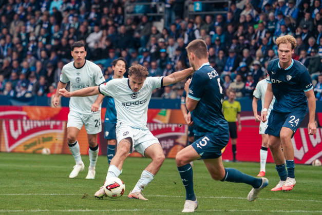 Deutschland: Fussball 2.Bundesliga 2026 2027, 7. Spieltag - VfL Bochum vs Arminia Bielefeld - Vonovia Ruhrstadion (Bochum): Torchance Felix Hagmann (Arminia Bielefeld, 2) Copyright: xAymanxAlahmedx