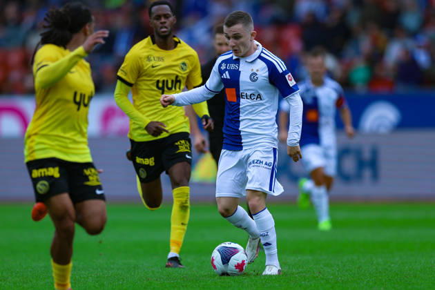 GC Zürich gegen BSC Young Boys Brack Super League 11. Oktober 2026 Samuel Krasniqi (17, Grasshopper Club Zürich) im Spiel der Brack Super League zwischen dem Grasshopper Club Zürich (GCZ) und dem BSC Young Boys (YB) am 11. Oktober 2026 im Stadion Letzigrund in Zürich, Schweiz. Zürich Stadion Letzigrund Zürich Schweiz