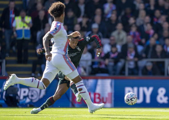 Crystal Palace v Nottingham Forest, Premier League, Football, Selhurst Park, London, UK - 11 Oct 2026 Dan Ndoye of Nottingham Forest scores a goal to make it 1-0 against Crystal Palace during the English Premier League at Selhurst Park, London London Selhurst Park Greater London UK, UK NEWSPAPERS OUT Copyright: xBenjaminxGilbertx