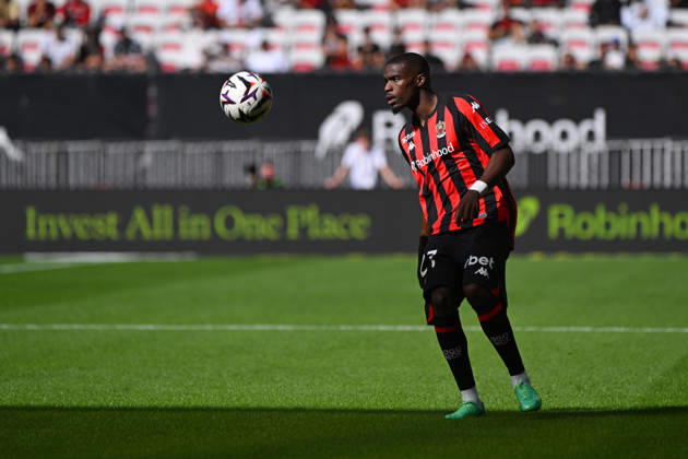 FOOTBALL : OGC Nice VS RC Strasbourg Alsace - Ligue 1 McDonald s - 11 10 2026 Niels Nkounkou (OGCN) - Ligue 1 McDonald™s match between OGC Nice and Racing Club de Strasbourg Alsace on October 11, 2026 at the Allianz Riviera Stadium in Nice. NiceFrance Copyright: xWilliamxCannarellax
